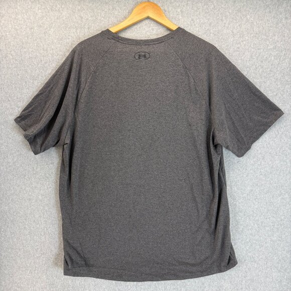 Under Armour Mens The Tech Tee Shirt T-Shirt Athletic Charcoal Gray Size XXL - Picture 6 of 12